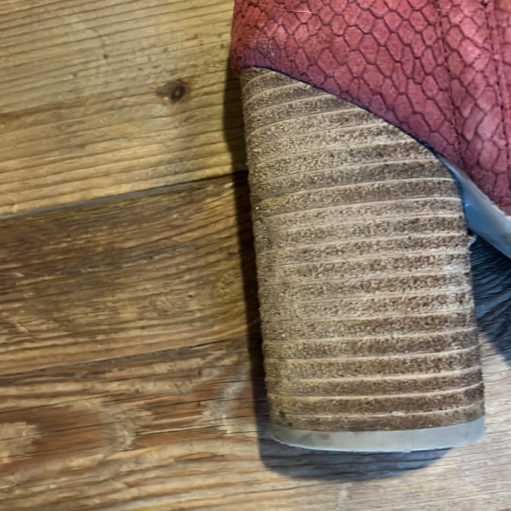 Jeffrey Campbell Oath Suede Croc Ankle Boots - Picture 7 of 14